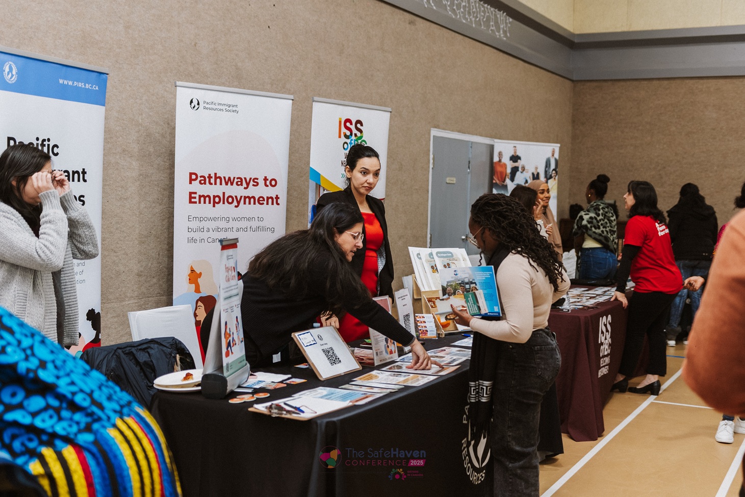 Booth exploration at Safe Haven 2025