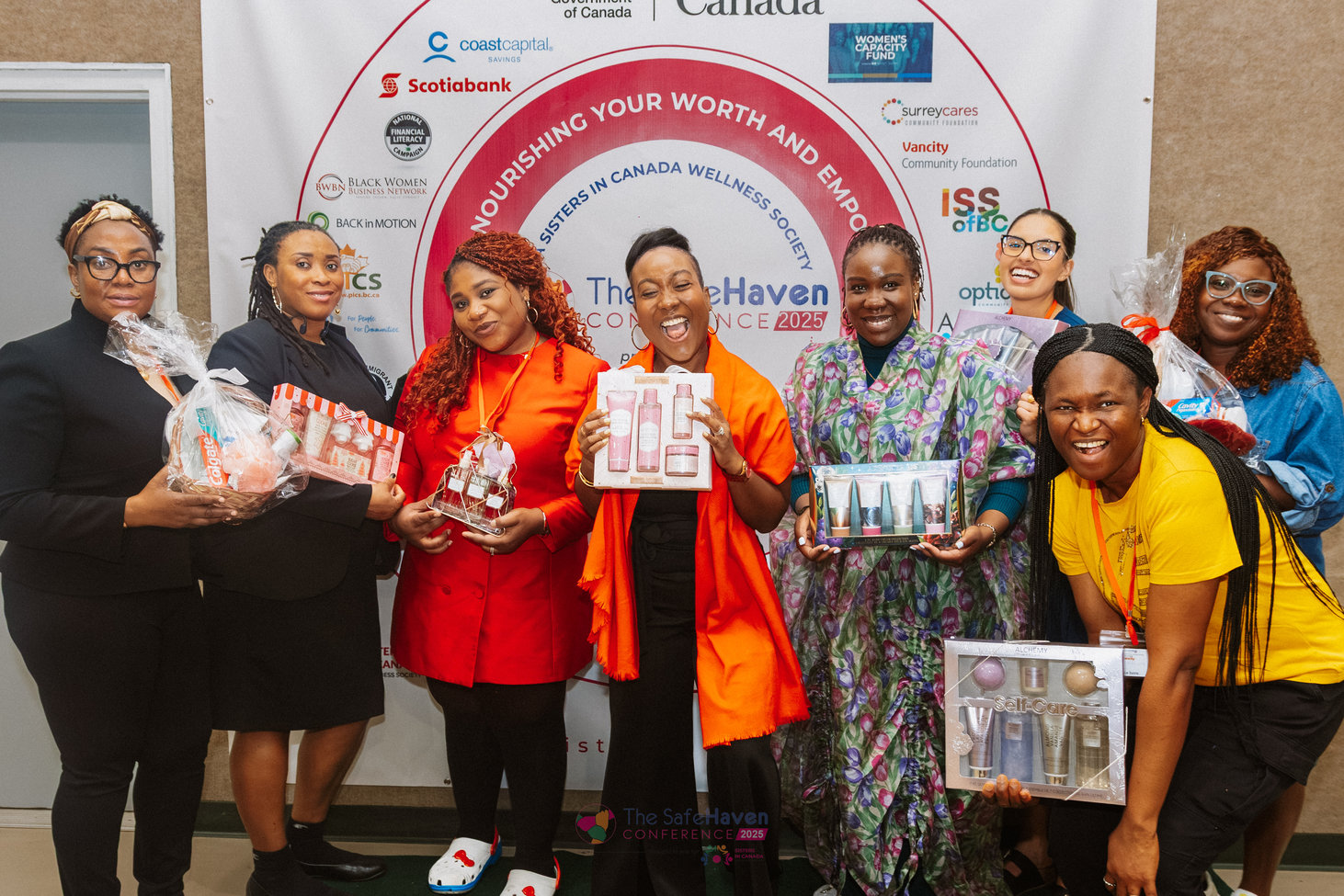 Award recipients group photo at Safe Haven 2025