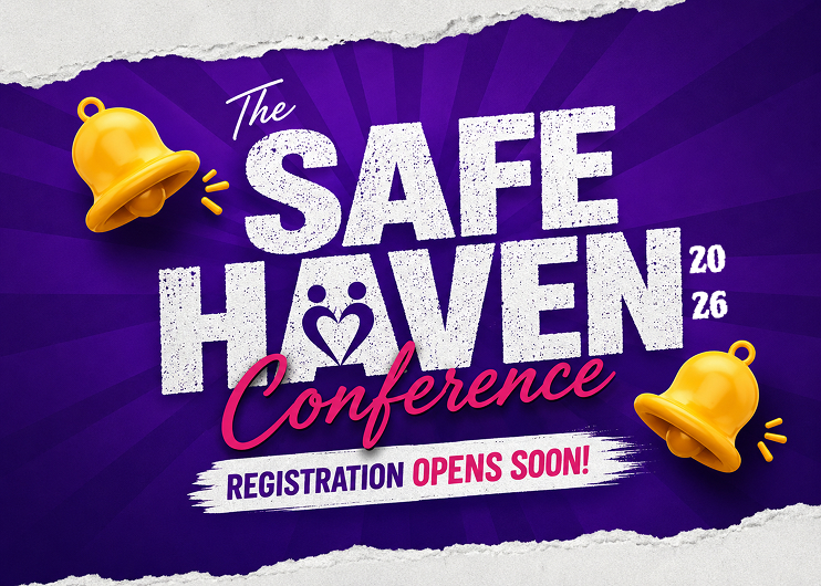 The Safe Haven Conference 2026 flyer